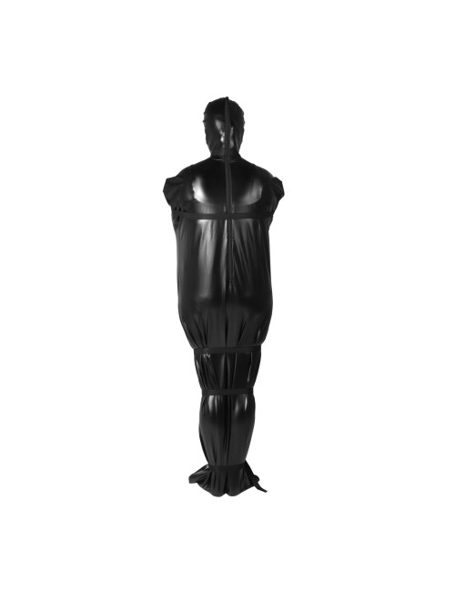 Ouch! Czarna Uprząż BDSM z Nylonowymi Pasami Body Bag