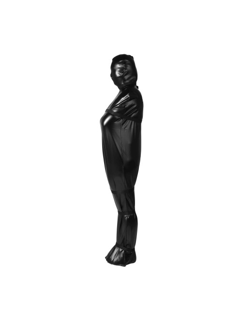 Ouch! Czarna Uprząż BDSM z Nylonowymi Pasami Body Bag