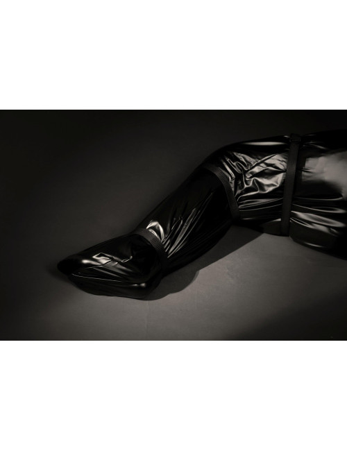 Ouch! Czarna Uprząż BDSM z Nylonowymi Pasami Body Bag