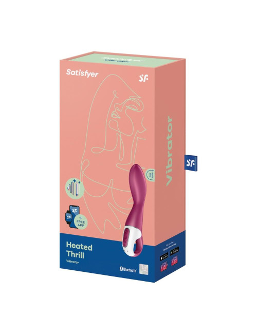 Wibrator Heated Thrill Punkt G z ogrzewaniem i aplikacją Satisfyer