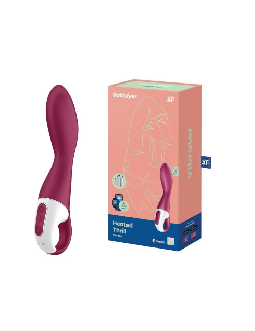 Wibrator Heated Thrill Punkt G z ogrzewaniem i aplikacją Satisfyer
