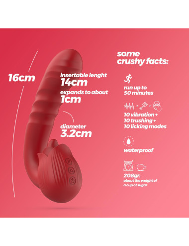 CRUSHIOUS OSIRIA ROSE VIBRATOR WITH THRUST