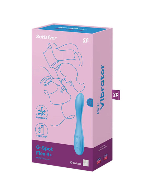 Wibrator G-Spot Flex 4 Connect App - punkt G, zabawka erotyczna, z aplikacją Satisfyer Connect