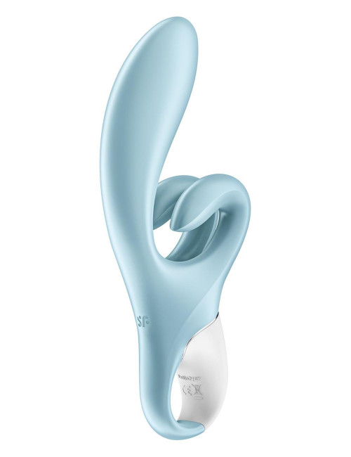 Touch Me Blue – Wibrator króliczek, 3 silniki, IPX7, silikon Flex, 12 programów, ładowanie USB – zabawki erotyczne