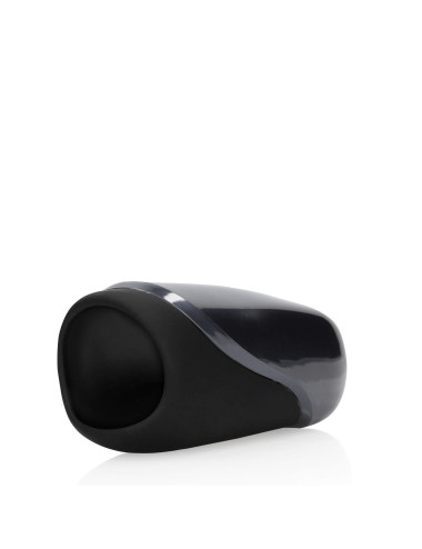 Vibrating Masturbator Sleeve - Licorice Black