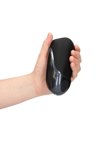 Vibrating Masturbator Sleeve - Licorice Black