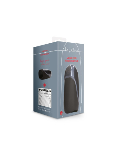Vibrating Masturbator Sleeve - Licorice Black