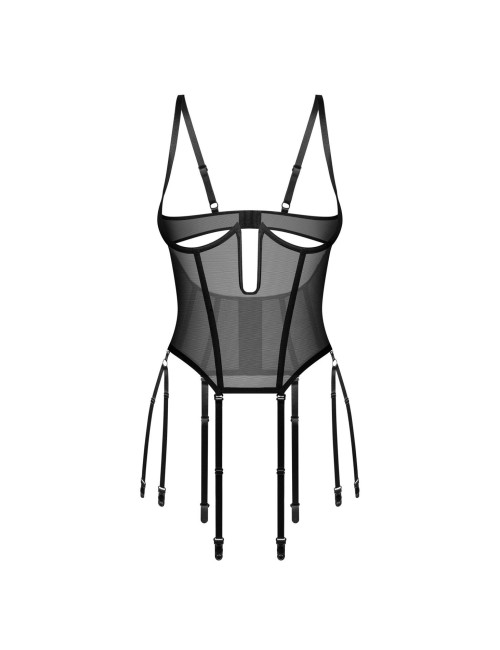 Gorset Obsessive Euphori Cupless 2XL/3XL + Stringi