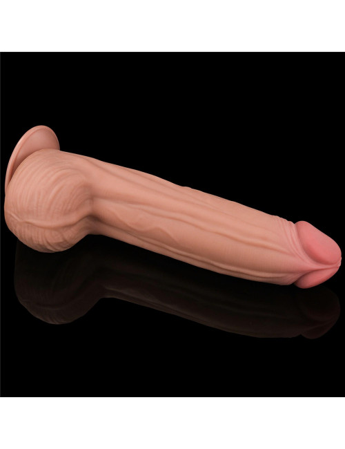 Realistyczne Dildo Lovetoy King Sized Dwuwarstwowe TPE 12 cali