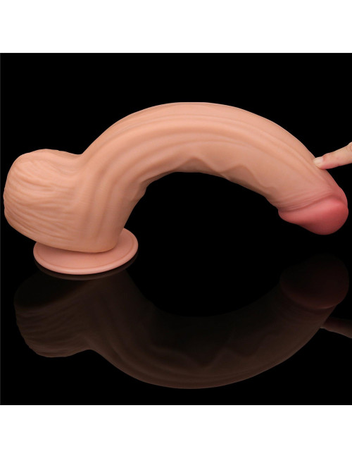 Realistyczne Dildo Lovetoy King Sized Dwuwarstwowe TPE 12 cali