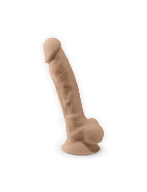 Model 1 8 Vibration + LRS - Realistyczny Wibrator silikonowy Memory Silicone Silexpan, Thermo Reactive, z przyssawką