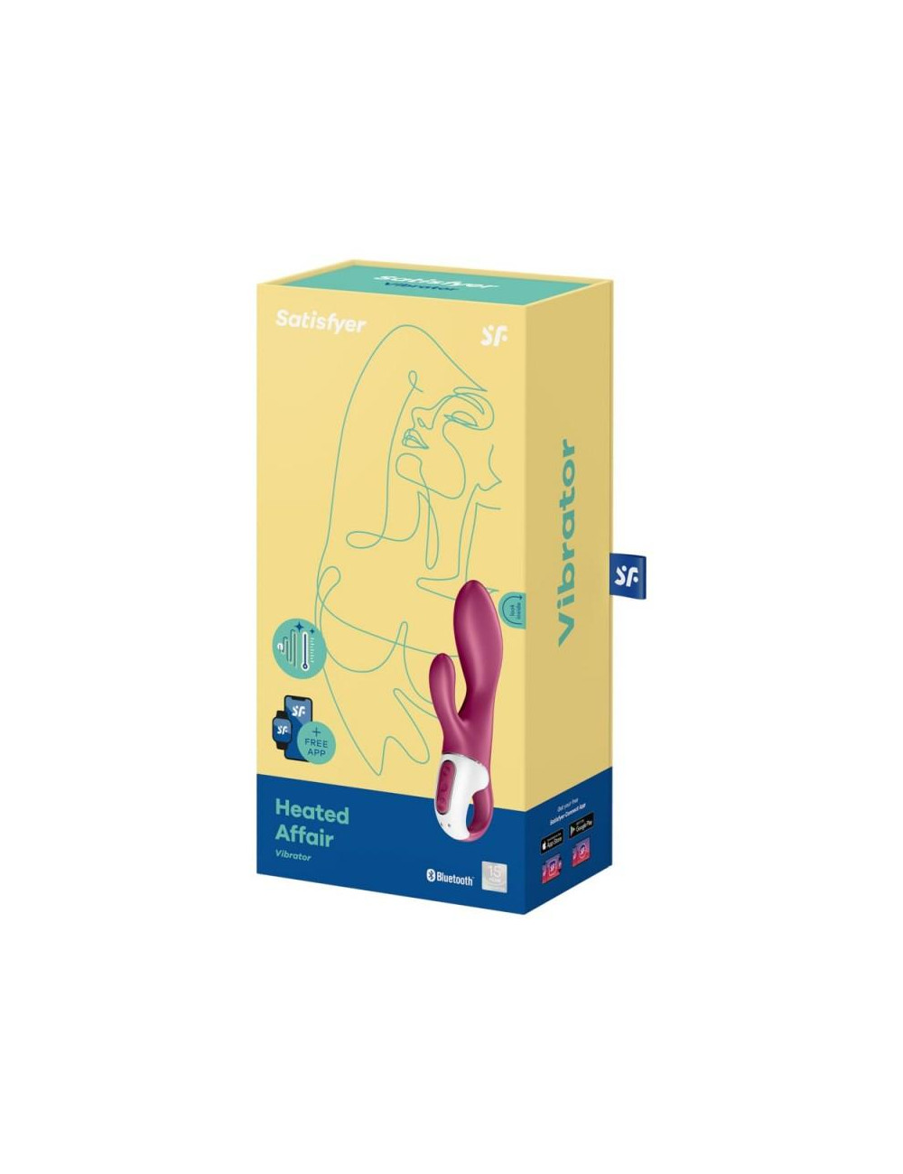 Vibrator Heated Affair - Wibrator z podgrzewaniem, Punkt G, Zabawki erotyczne, IPX7