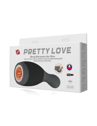 PRETTY LOVE - Deep Pleasure for Men- 12 function vibrations