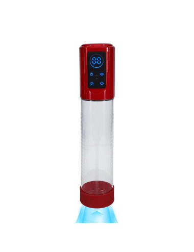MegaLift - Automatic Waterproof Penis Pump - Metallic Red