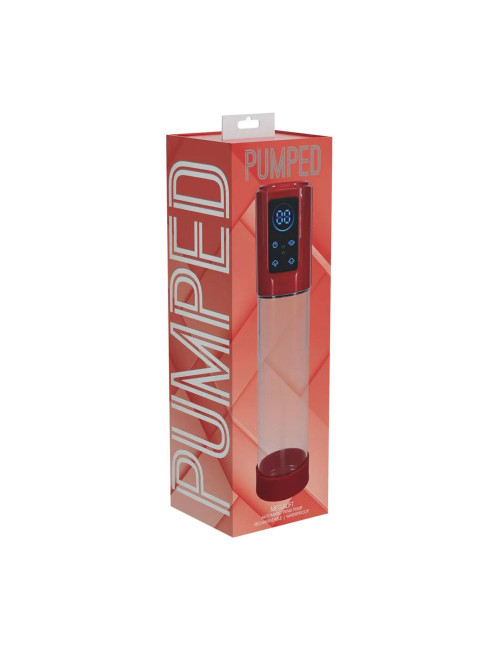 MegaLift - Automatic Waterproof Penis Pump - Metallic Red