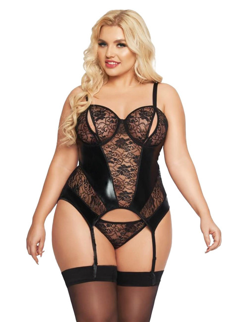 SoftLine Collection Jessica Czarny Gorset XL