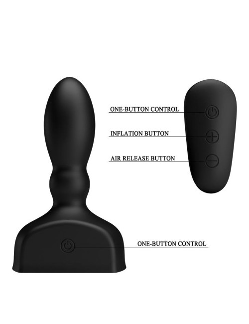MR PLAY Nadmuchiwany Wibrujący Plug Analny Zabawki Analne