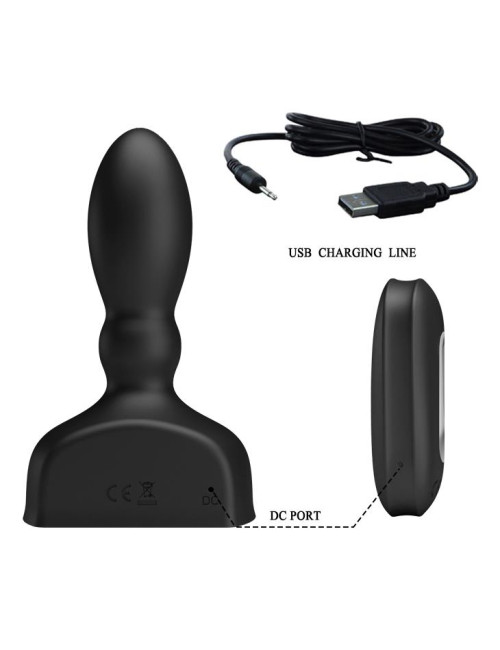 MR PLAY Nadmuchiwany Wibrujący Plug Analny Zabawki Analne