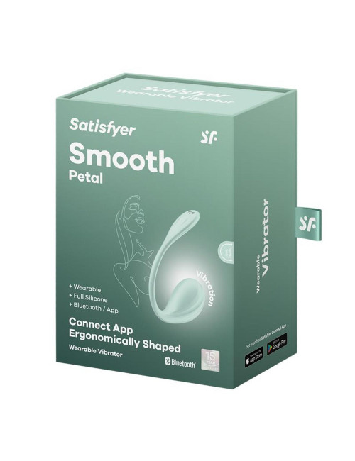 Satisfyer Smooth Petal Mint – Wibrator z Aplikacją
