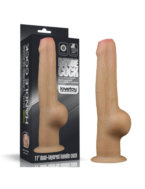 Lovetoy Realistyczne Dildo Silikonowe z Uchwytem 11 Cali