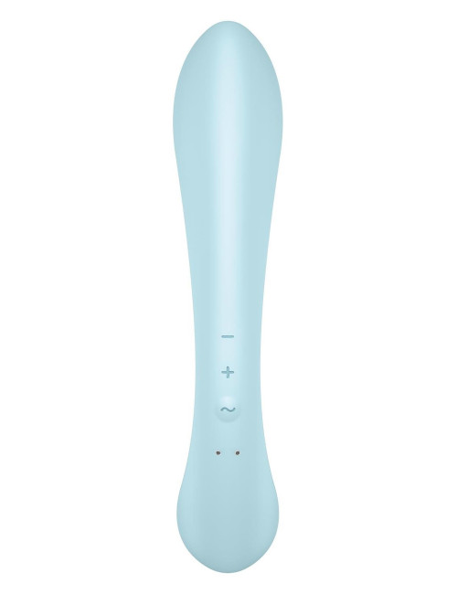 Satisfyer Triple Oh Light Blue – wibrator króliczek z 3 silnikami, wodoodporny IPX7, silikon medyczny