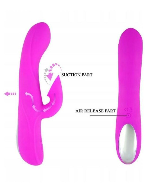 Pretty Love Desirable Flirt 12 Funkcji - Wibrator Króliczek z Ssaniem i Punktem G