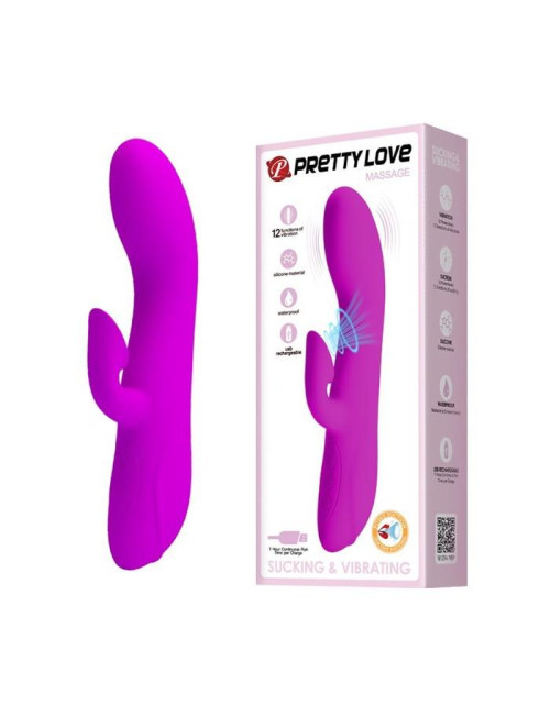 Pretty Love Desirable Flirt 12 Funkcji - Wibrator Króliczek z Ssaniem i Punktem G