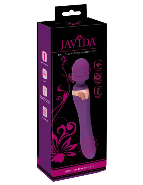 Javida Double Massager - dwustronny wibrator i masażer silikonowy, zabawki erotyczne