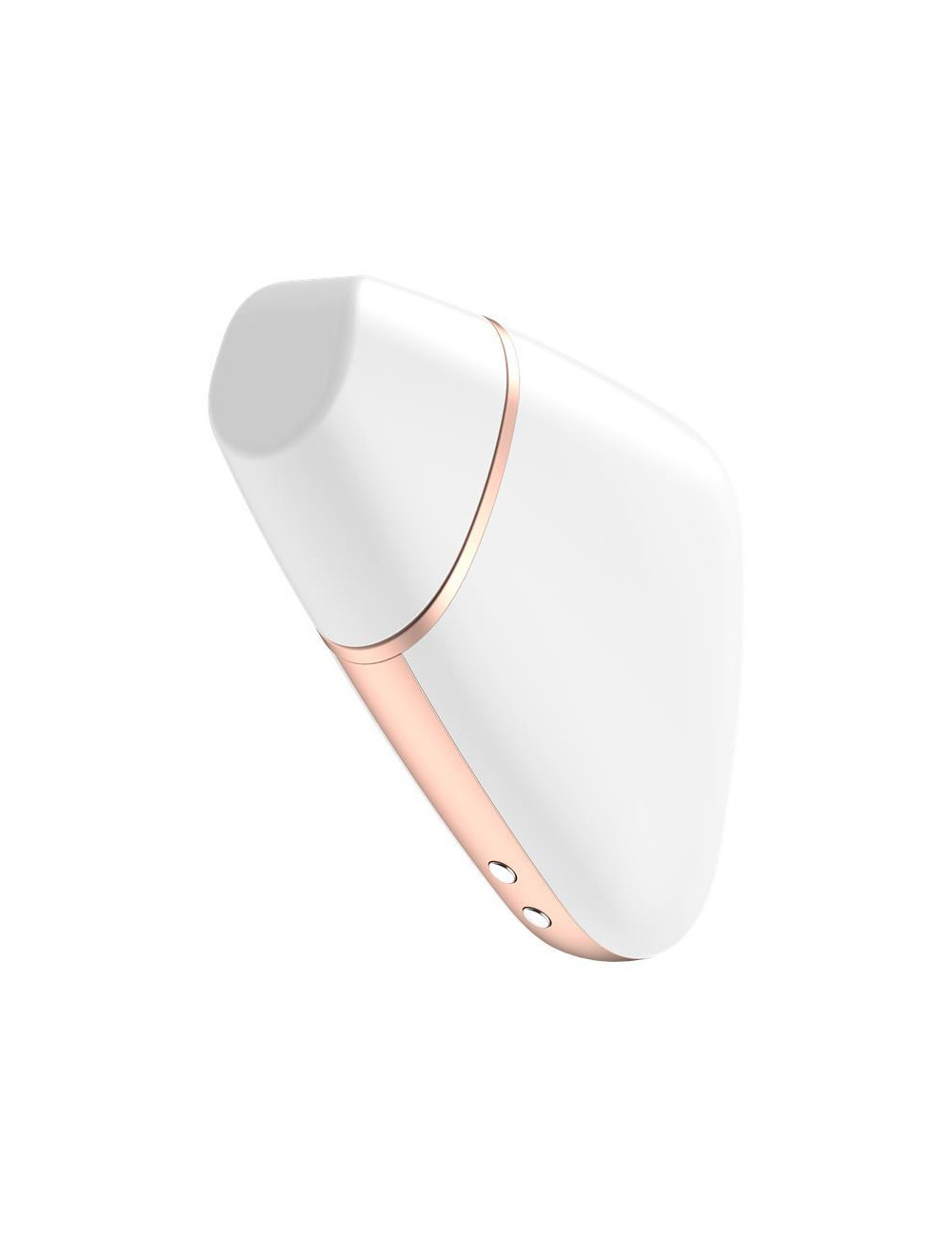 Wibrator z aplikacją Satisfyer Love Triangle Air Pulse - wodoodporny, biały, silikon medyczny