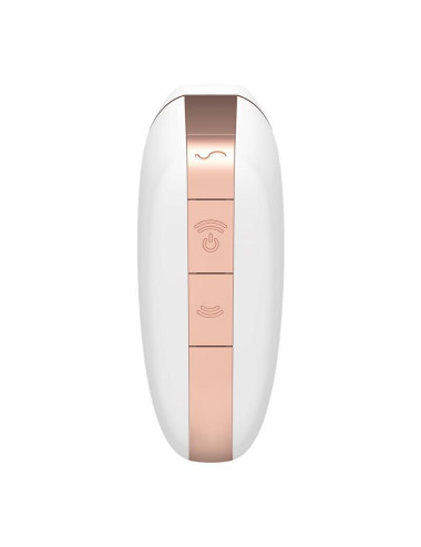 Wibrator - Love Triangle Air Pulse Stimulator + Vibration White