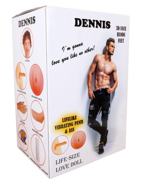 B - Series LaLa Lalka Męska Dennis 3D 160 cm – Realistyczna lalka wibracyjna