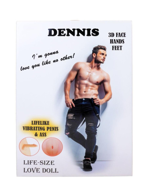 B - Series LaLa Lalka Męska Dennis 3D 160 cm – Realistyczna lalka wibracyjna