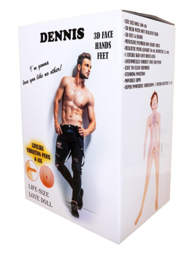 Lalka- DENNIS 3D - Vibrating