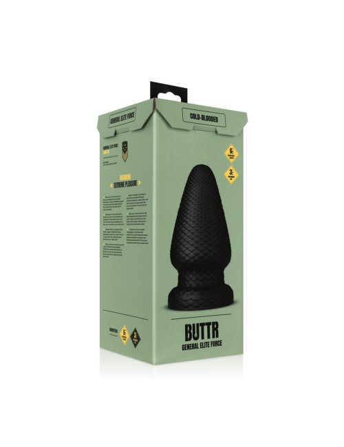 BUTTR Cold Blooded Scaled Butt Plug - duży korek analny, bezpieczny dla ciała