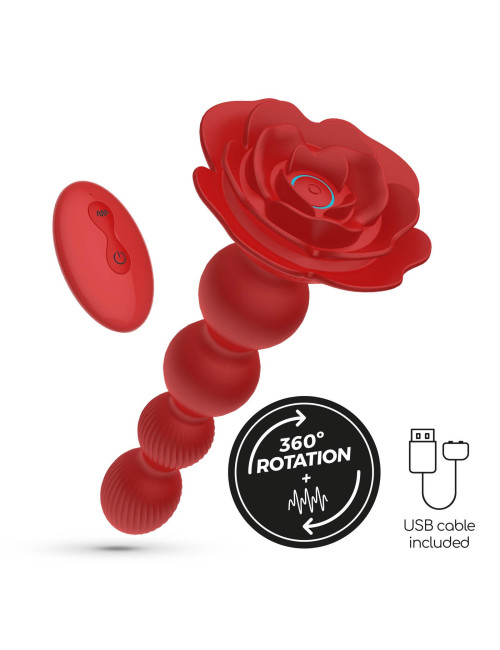 Crushious Rosaline Rotujący Plug Analny z Pilotem