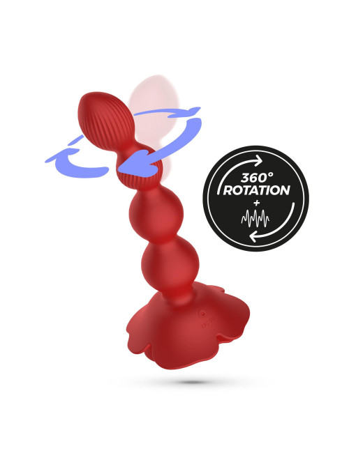 Crushious Rosaline Rotujący Plug Analny z Pilotem