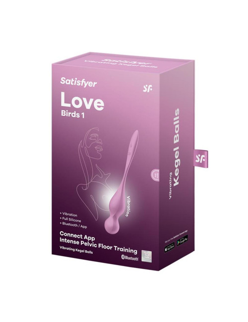 Love Birds 1 Pink – Wibrator z aplikacją Satisfyer | Zabawki, Wibratory, Z aplikacją, trening dno miednicy