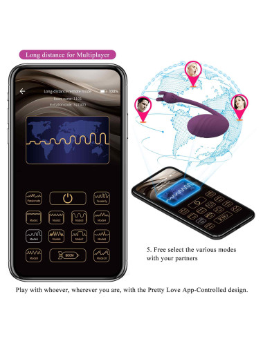 PRETTY LOVE - Catalina, 12 vibration functions Mobile APP Long-distance Control