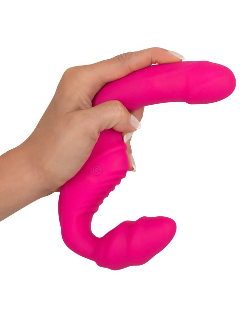 Wibrator Strap-On bez uprzęży Vibrating Strapless 2 PU
