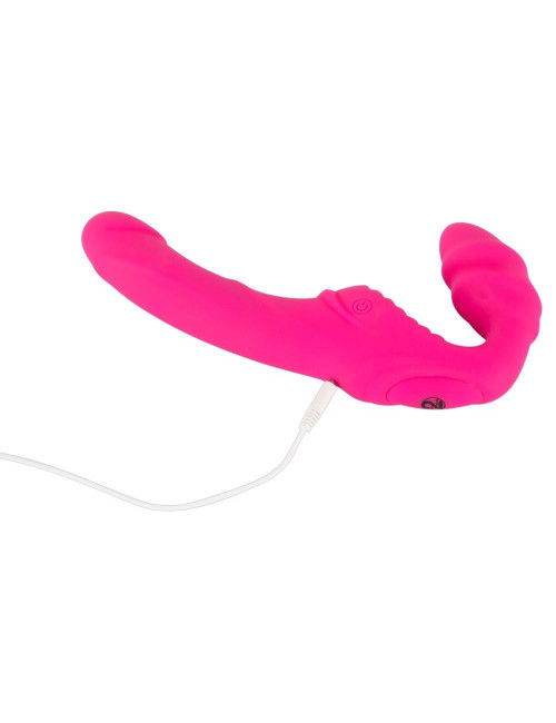 Wibrator Strap-On bez uprzęży Vibrating Strapless 2 PU