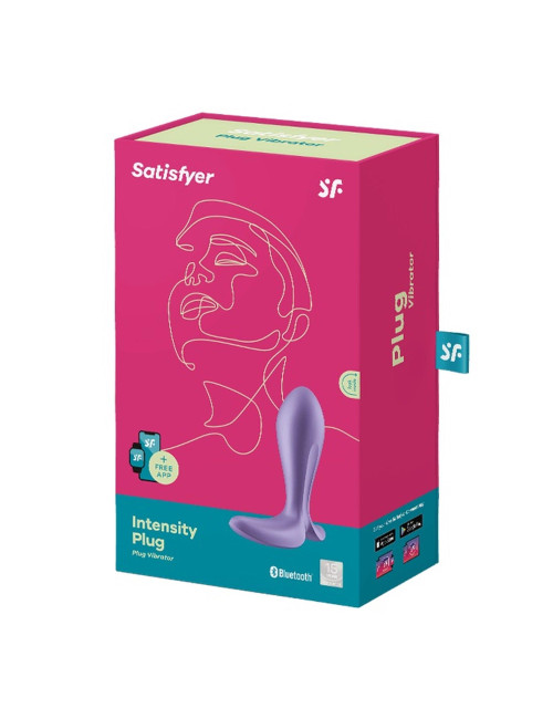 Intensity Plug Purple – Wibrujący plug analny z Bluetooth i aplikacją
