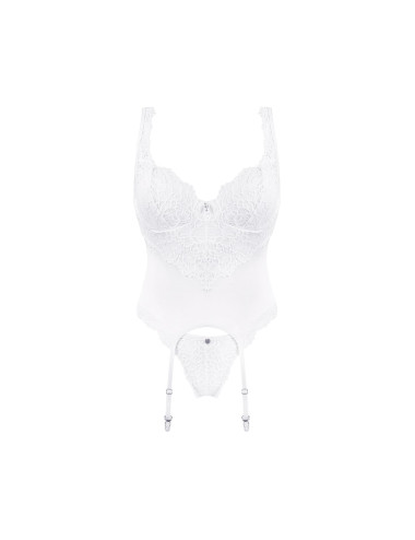 Bielizna-Amor Blanco gorset i stringi biały L/XL