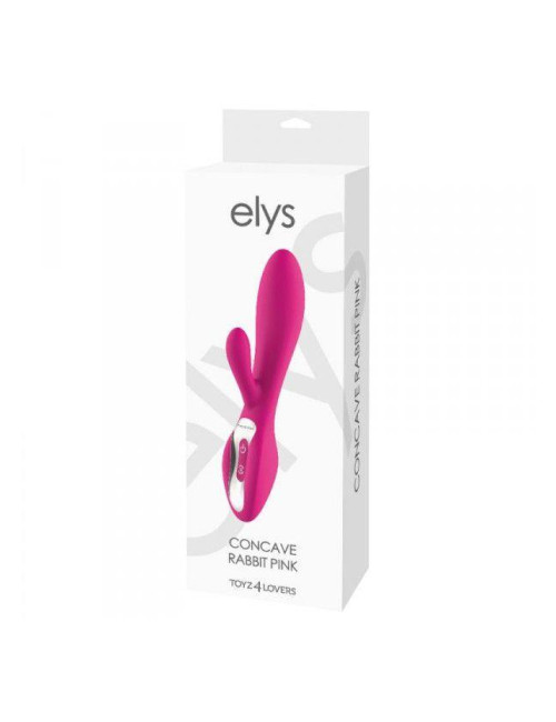Wibrator Rabbit ELYS CONCAVE Pink – Króliczek, Zabawki, Wibrujący, Wodoodporny