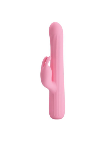 PRETTY LOVE JULIAN USB - Wibrator Punktu G z 4 rotacjami i 4 wibracje, silikonowy, różowy