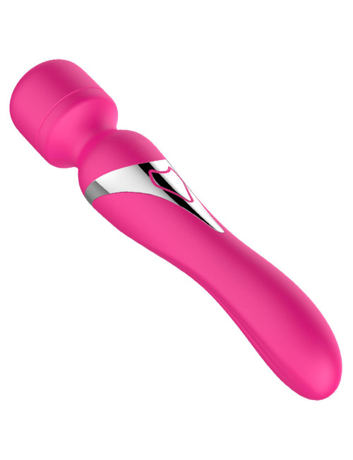 Stymulator - B - Series - Silicone Dual Massager Pulsator USB 7+7 Function (Pink)