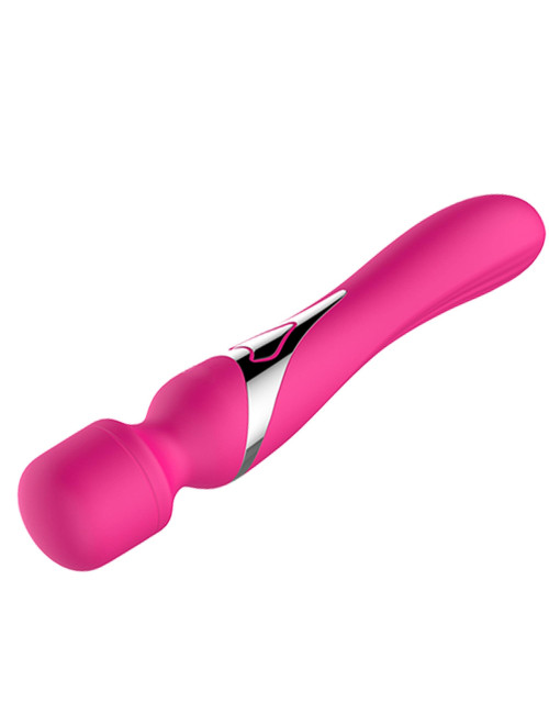 B-Series Silicone Dual Massager Pulsator USB Różowy