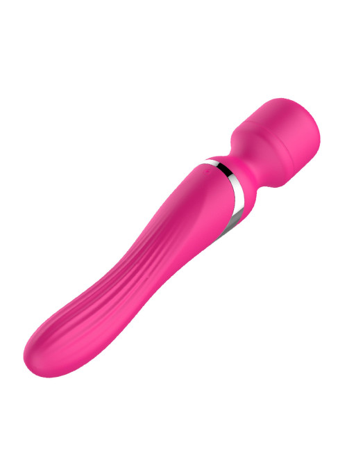B-Series Silicone Dual Massager Pulsator USB Różowy