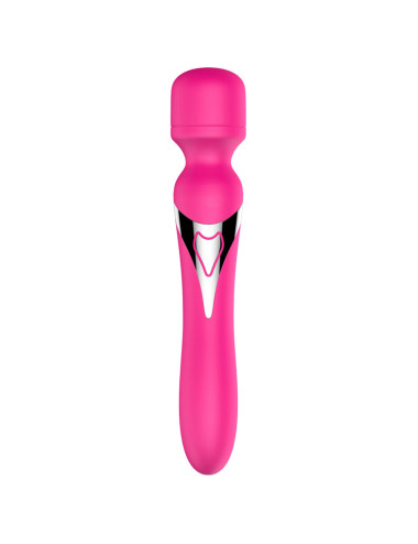 Stymulator - B - Series - Silicone Dual Massager Pulsator USB 7+7 Function (Pink)