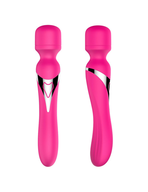 B-Series Silicone Dual Massager Pulsator USB Różowy