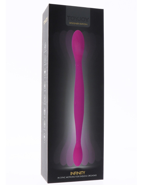 Infinity Podwójny Dildo Pink - Zabawki Wibratory Podwójne